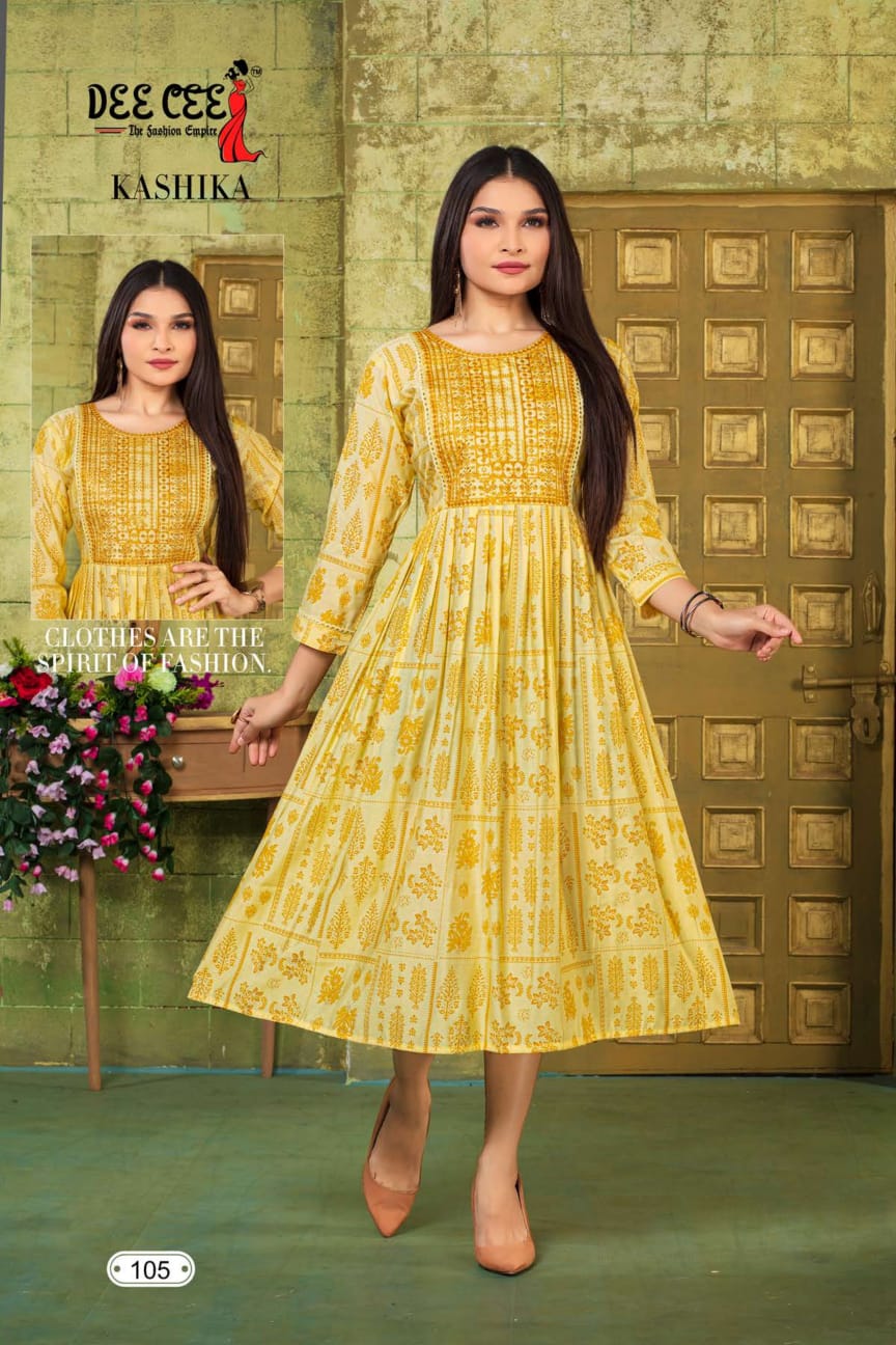 Kashika By Deecee Printed Long Kurtis Catalog